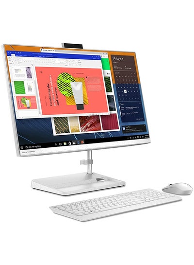 Buy Multi-TCH Desktop With 23.8-Inch Display, Core i5-1135G7 Processor/8GB RAM/1TB HDD/2GB Nvidia Geforce MX450 Graphics Card/DOS(No Windows) Arabic White in UAE