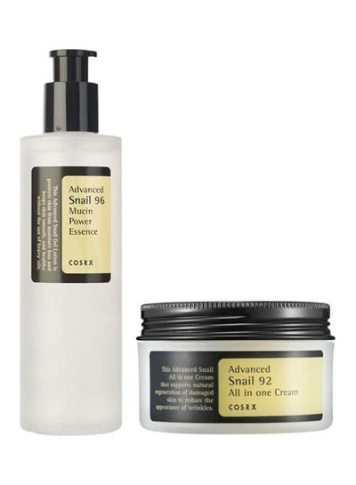 Buy Advanced Snail 96 Mucin Power Essence and  Snail 92 All in One Cream SET Multicolour 100grams in Egypt