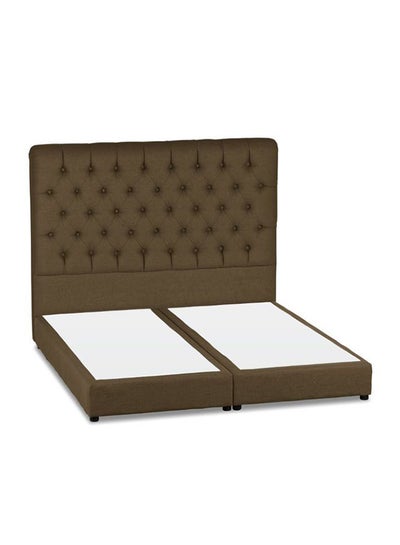 Buy Lujin Bed Frame Linen Brown 200x150cm in Saudi Arabia