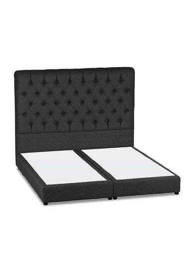 Buy Lujin Bed Frame Linen Dark Gray 200x160cm in Saudi Arabia