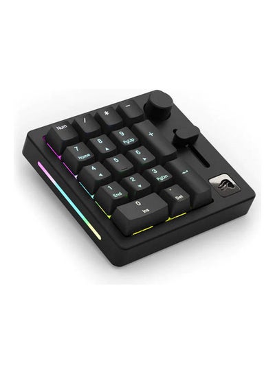 اشتري Glorious GMMK Modular Mechanical Gaming Numpad - Customizable RGB Backlighting, Cherry MX Switches, ABS Keycaps, Pre-Lubed Fox Switches, Pre Built Mechanical - Black في الامارات