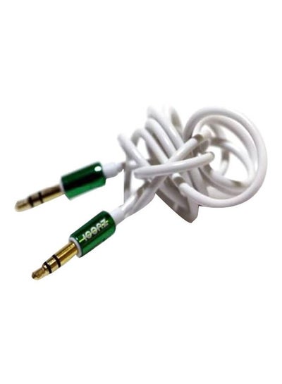 Buy Mobile Audio Cable White/Green in Egypt