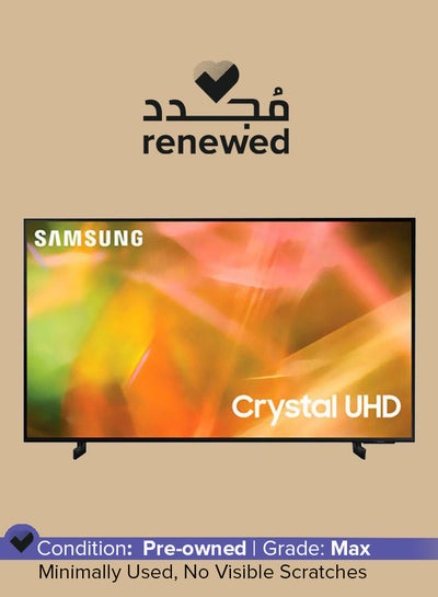 Buy Renewed - 50-Inch AU8000 Crystal UHD 4K Flat Smart TV (2021) UE43AU8000 Black in UAE