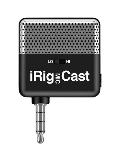 Buy iRig Mic Cast - Ultra-compact microphone for iPhone, iPod touch, iPad and Android IP-IRIG-CAST-IN Black in Saudi Arabia