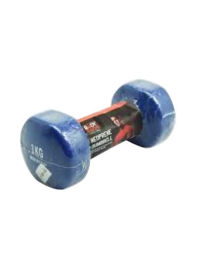 Buy Neoprene Dumbbell Dark Blue 3kg in Saudi Arabia