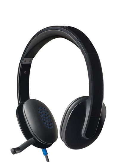 Buy H540 Wired Headset, Stereo Headphone With Noise-Cancelling Microphone, USB, On-Ear Controls, Mute Indicator Light, PC/Mac/Laptop Black in Egypt