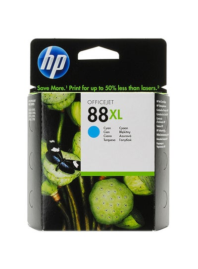 Buy 88XL High Yield Original Ink Cartridge, Print upto 2,450 pages | Works with HP Officejet Pro K5400, K550, K8600 - Cyan in UAE