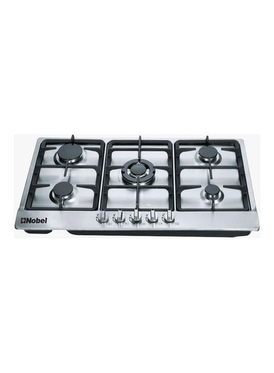 اشتري Built In Hobs Stainless Steel 5 Gas Burners NBH9501 Silver في الامارات