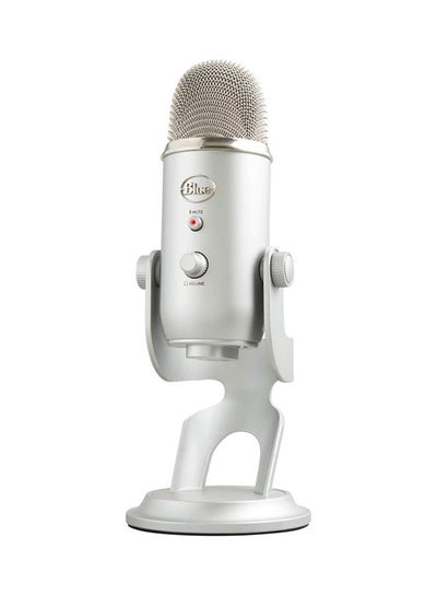 Buy Logitech Yeti Premium Multi-Pattern USB Microphone - Silver in UAE