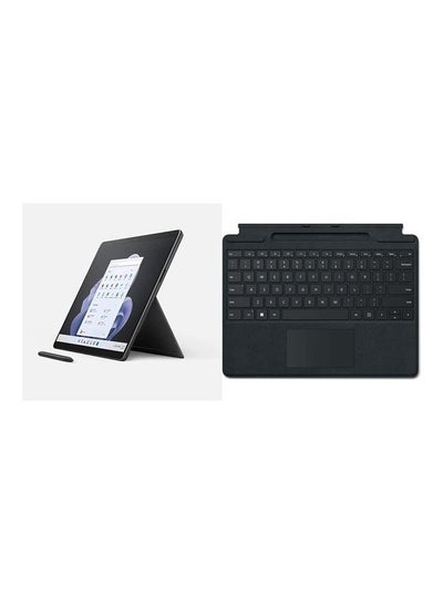 Buy Surface Pro 9 QIL-00029 Laptop With 13-Inch PixelSense Display, Core i7-1255U Processor/16GB RAM/256GB SSD/Integrated Graphics/Windows 11 Home With Keyboard English Graphite in UAE