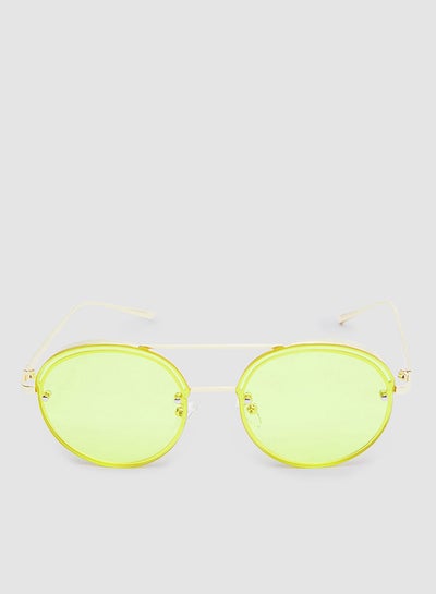 Buy Women's Sunglass With Durable Frame Lens Color Yellow Frame Color Gold in Egypt