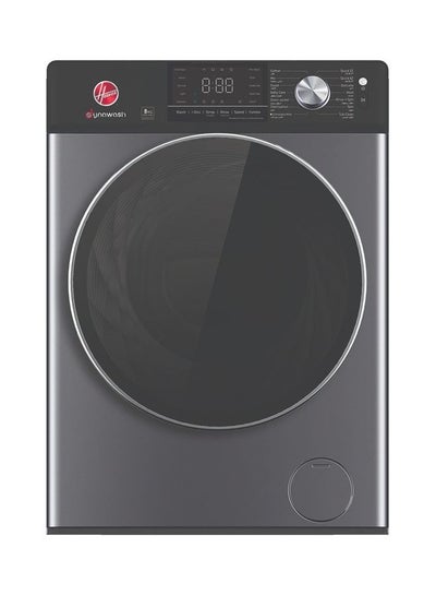 Buy Direct Drive Front Load Washing Machine 1400 RPM 15 Programs Fully Automatic Washer Electronic Control Delay Start Child Safety Lock Function 8 kg HWM-S814DD-S Silver in UAE