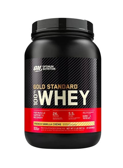 Buy Gold Standard 100 Percent Whey Protein - French Vanilla Cream - 907 Gram in Saudi Arabia