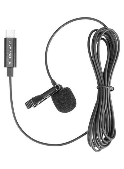 اشتري ميكروفون عنقي متعدد الاتجاهات مع موصل USB Type-C لأجهزة أندرويد LavMicro U3A أسود في الامارات