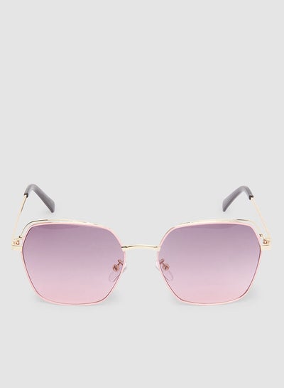 Buy Women's Sunglass With Durable Frame Lens Color Multicolour Frame Color Gold in Egypt