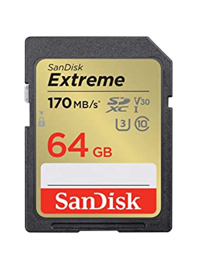 Buy Extreme SDXC UHS-I Card Speed up to 170MB/s 64.0 GB in UAE
