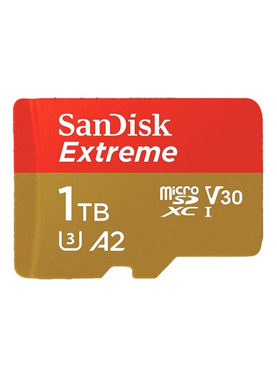 اشتري Extreme microSD UHS I Card For 4K Video on Smartphones, Action Cams & Drones 190MB/s Read, 130MB/s Write, Lifetime Warranty 1.0 TB في الامارات