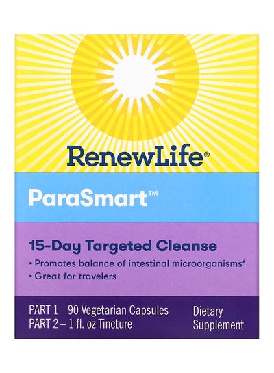 Buy ParaSmart, 15-Day Targeted Cleanse, 2-Part 90 Veg Capsules in UAE