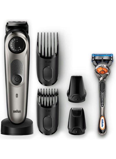 اشتري 6 In 1 Rechargeable Beard And Hair Trimmer For Men 22 x 6.14 x 22cm في الامارات