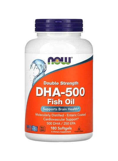 Buy Double Strength DHA-500 Dietary Supplement - 180 Softgels in UAE