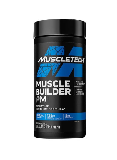 Buy Muscle Builder Night Time Recovery Post-Workout - Unflavoured - 90 Capsules in UAE