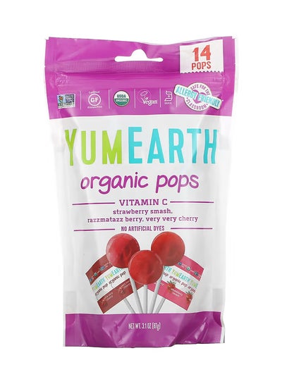 Buy Organic Vitamin C Pops - 14 Lollipops 3.1 Oz (87 G) in Saudi Arabia