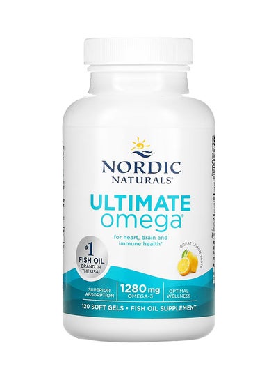 اشتري Ultimate Omega Lemon Flavor - 120 Soft Gels 640 Mg في الامارات