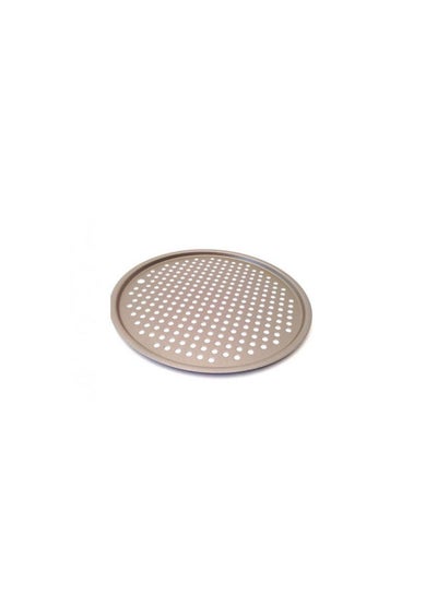 Buy TVS Perforated Pizza Tray Drawings Brown 30cm in Egypt
