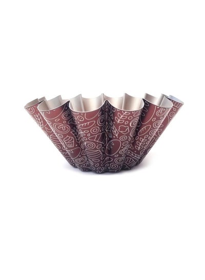 Buy Lavita Ribbed Mold Drawings Brown 22cm in Egypt