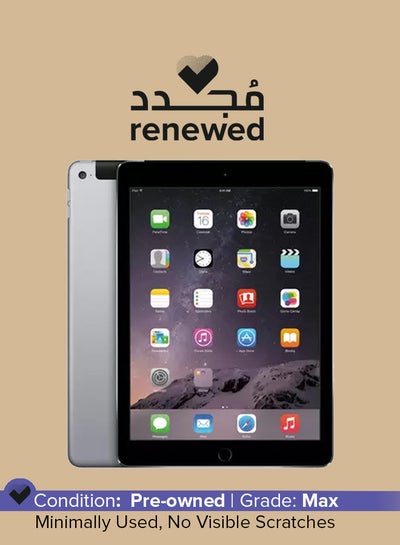 اشتري Renewed -  Ipad Air 2nd Generation (2014) 9.7-Inch 2GB RAM 64GB 4G LTE في السعودية