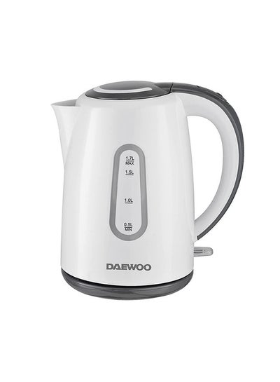 Buy Electric Kettle 1.7 Liters 2200W Korean Technology 1.7 L 2200.0 W DEK8806 White Grey in UAE