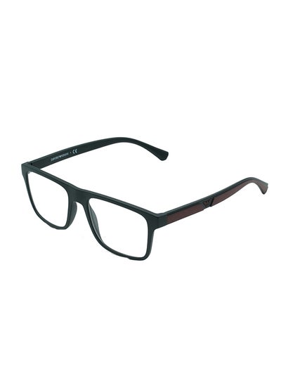 Buy unisex Full-Rimmed Rectangular Frame Clip On Ea4115 50421W Size 54 Matte Black Demo Lens in UAE