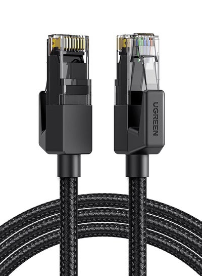 Cat6 Ethernet Cable - RJ45 LAN Network Cable for PS Xbox PC Internet Router  Black- 20 Feet
