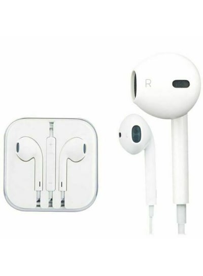 Buy Earphone Headset Remote Mic For iPhone 6S/6Splus/6/6Plus ipad/ipod White in Egypt