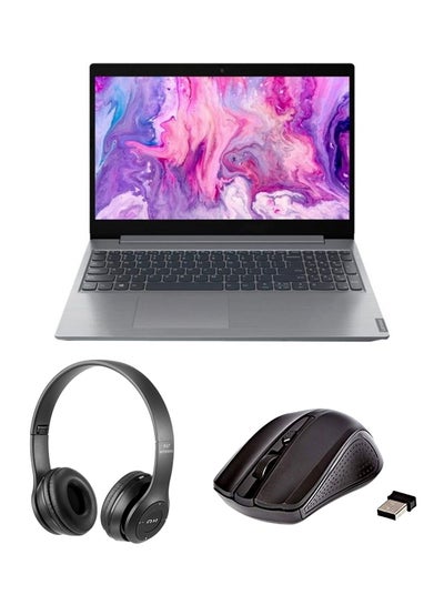 Buy IdeaPad L3 15 ITL6 Laptop With 15.6-Inch Display, Core i3-1115G4 Processor/8GB RAM/256GB SSD/Intel UHD Graphics/Windows-11 With Laptop Bag +Wireless Headphone And Mouse English Platinum Grey in UAE