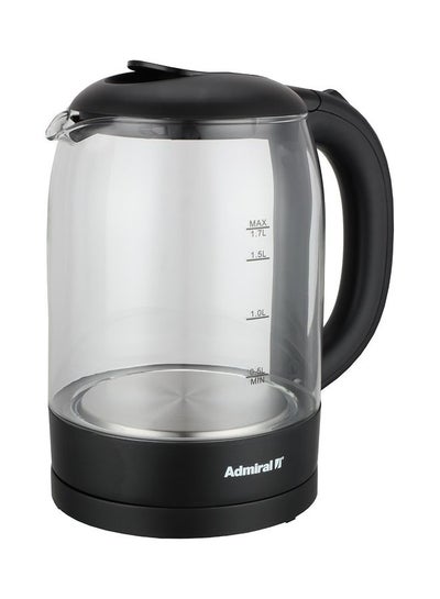 اشتري 360° Glass Kettle Manual Lid 220-240V 1 Year Warranty 2022 Year Model 1.7 L 220.0 W ADKT170G Clear في الامارات