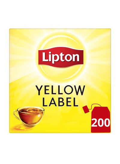 اشتري عبوة شاي بالمذاق الطبيعي الغني العلامة الصفراء من 200 كيس شاي 2جم في الامارات