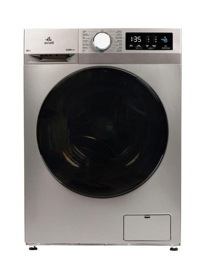 Buy 8 KG 1400 RPM Direct Drive Motor Front Load Washing Machine 8.0 kg EVWM-FDDA-1014S Silver in UAE