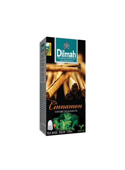 Buy Cinnamon Flavored Ceylon Black Tea 20 Tea Bags in Egypt