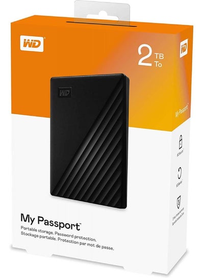 Buy 2TB My Passport External Portable Hard Disk Drive USB 3.0 - WDBYVG0020BBK 2 TB in Saudi Arabia