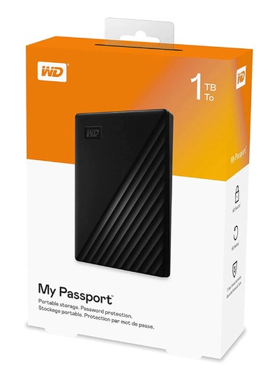 Buy 1TB My Passport Portable Hard Disk Drive, USB 3.0 with  Automatic Backup- WDBYVG0010BBK-WESN 1 TB in Saudi Arabia