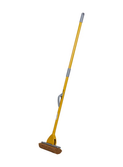 Buy Floor Cleaning Metal Roller Mop Yellow/Grey 25cm in Saudi Arabia