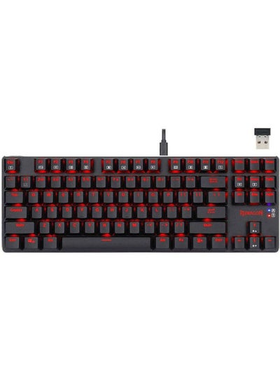 Buy Redragon K590 Mahoraga Wireless - Wired Gaming Mechanical Keyboard | Outemu Red Switch Linear and Silent | Low Profile 87 Keys | PC/LAPTOP / PS4 in Egypt