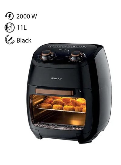 Air Fryer Oven Multi-Functional Air Fryer Cum Microwave Oven for Frying, Grilling, Broiling, Roasting, Baking, Heating And Defrosting 11 L 2000 W HFP90.000BK Black price Saudi Arabia | Noon Saudi