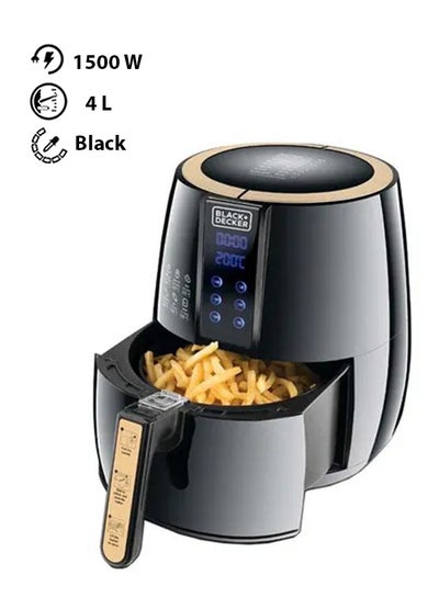 Buy XL Digital Air Fryer with 1.2KG, Anti Stick, with Rapid Air Convection Technology  (Suitable for 3-5 People) 4 L 1500 W AF400-B5 Black in Egypt