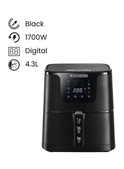 Black & Decker AF700 Digital Air Fryer, 4.3 Liters