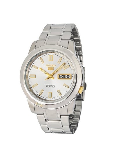 Buy Men's Round Shape Stainless Steel Analog Wrist Watch - Silver - SNKK09J1 in Saudi Arabia