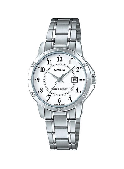 Buy Women's Water Resistant Analog Watch LTP-V004D-7BUDF - 35 mm - Silver in UAE