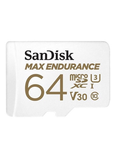 Buy MAX ENDURANCE microSDXC Card With Adapter For Home Security Cameras And Dash Cams 64 GB in Egypt