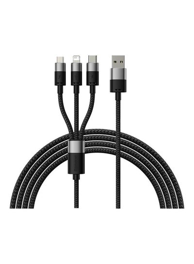 Multi Charging Cable, Multi Charger Cable Nylon Braided 3 in 1